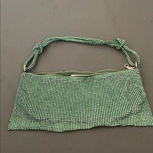 AVILEGO Green Beaded  Sparkly Women's Bag